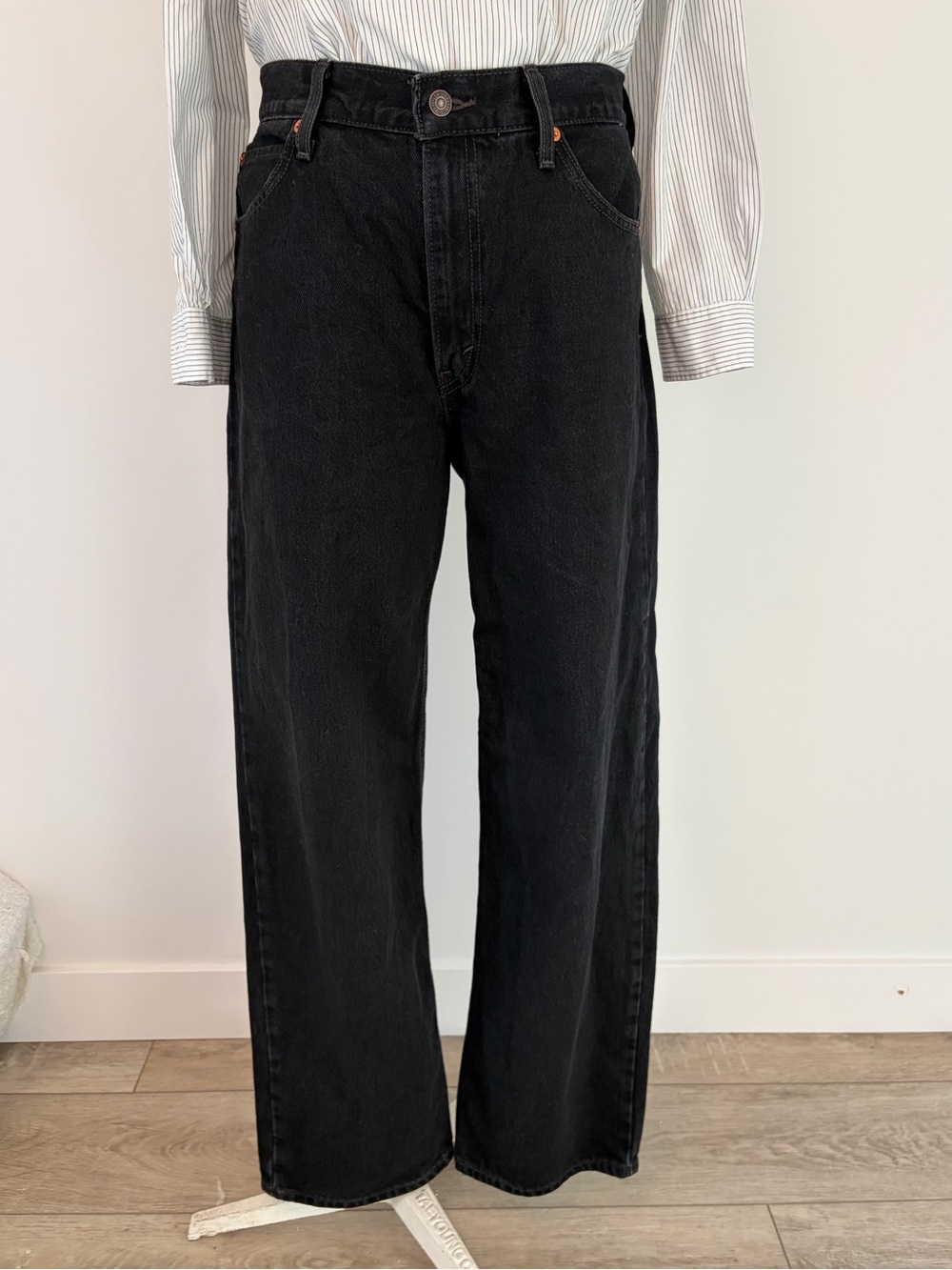 Levi's Black High Rise Dad Jeans